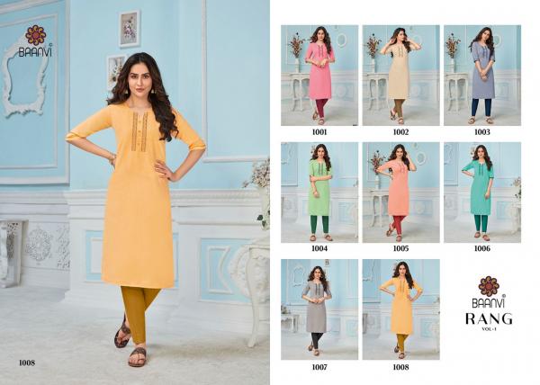 Baanvi Rang 1 Fancy Cotton Casual Wear Kurti